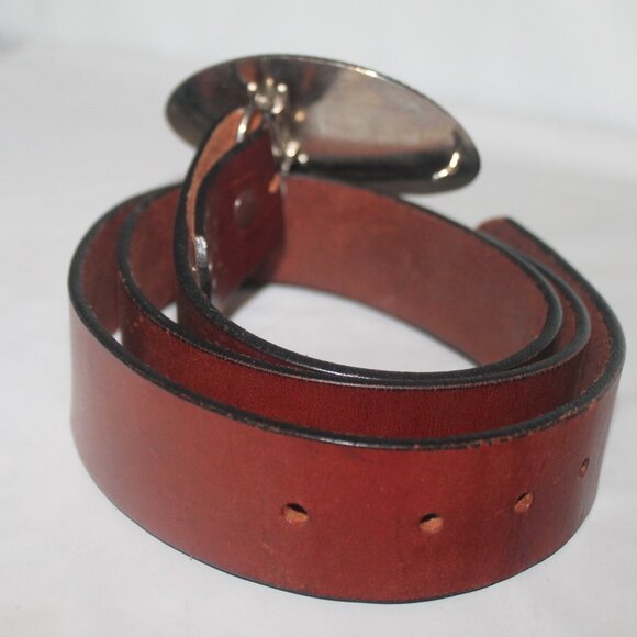 Wehmeiers New Orleans Texas Lone Star Removable Buckle Belt M - Picture 2 of 7